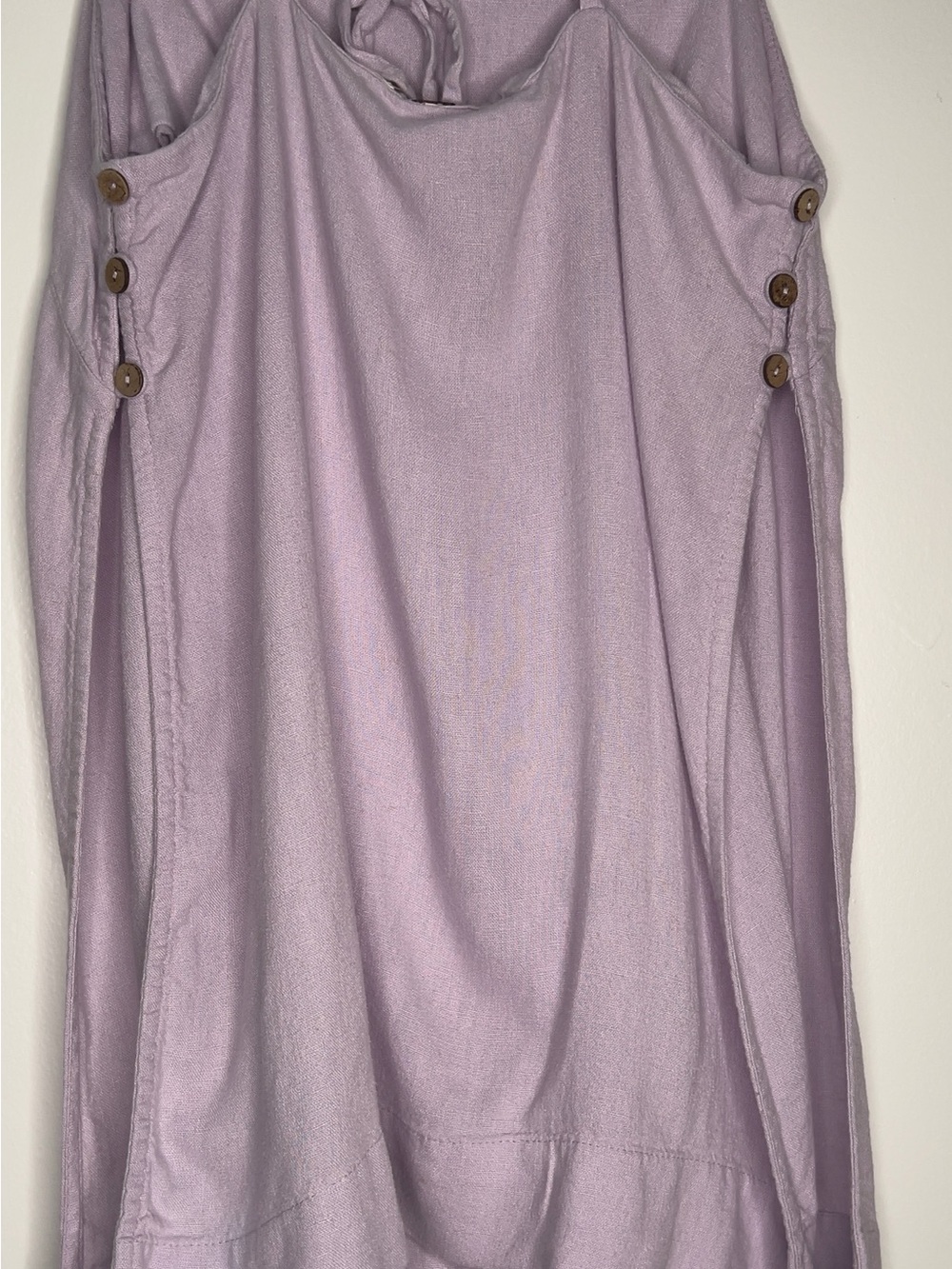 Free People Pale Lilac Linen Two-Piece Set - Picture 8 of 14